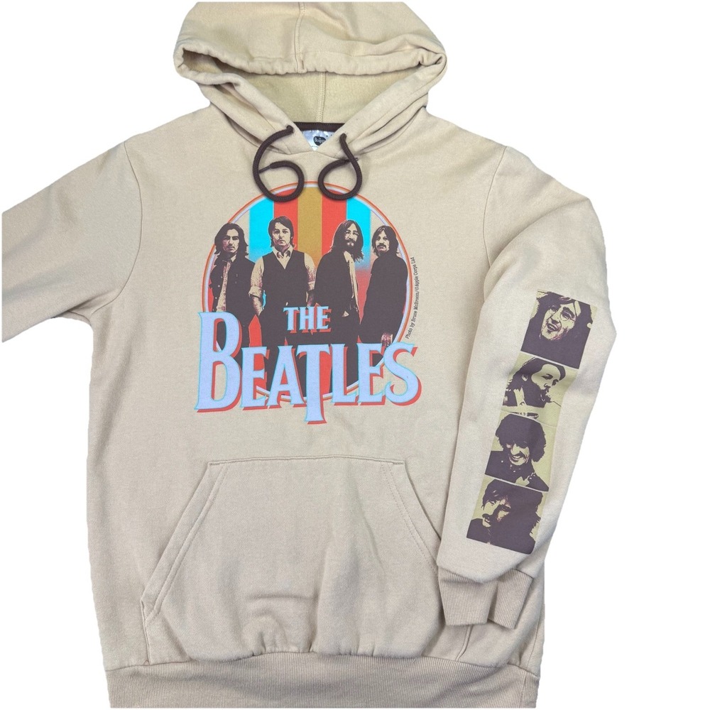 The BEATLES- Pullover SWEATSHIRT HOODIE Adult‎ SZ Small Pockets